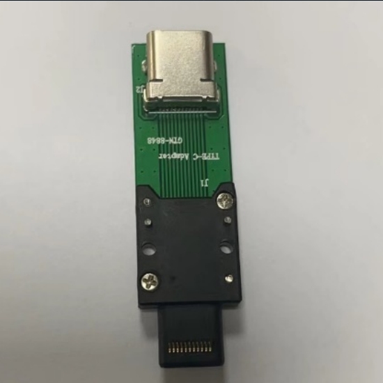 Type-C male/female adapter card